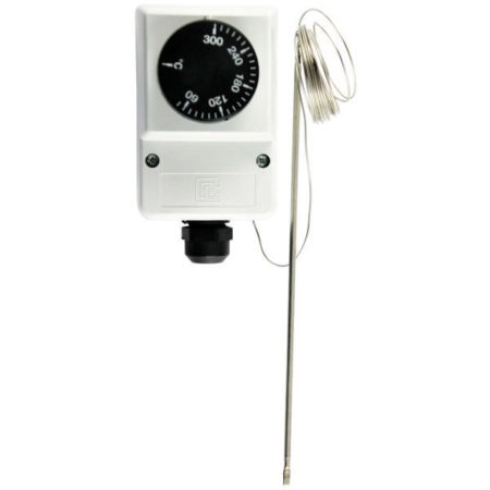 Adjustable capillary thermostat
