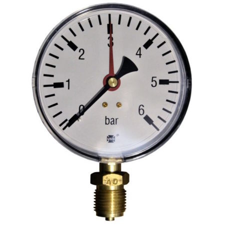 Pressure gauge 6 bar d=100mm